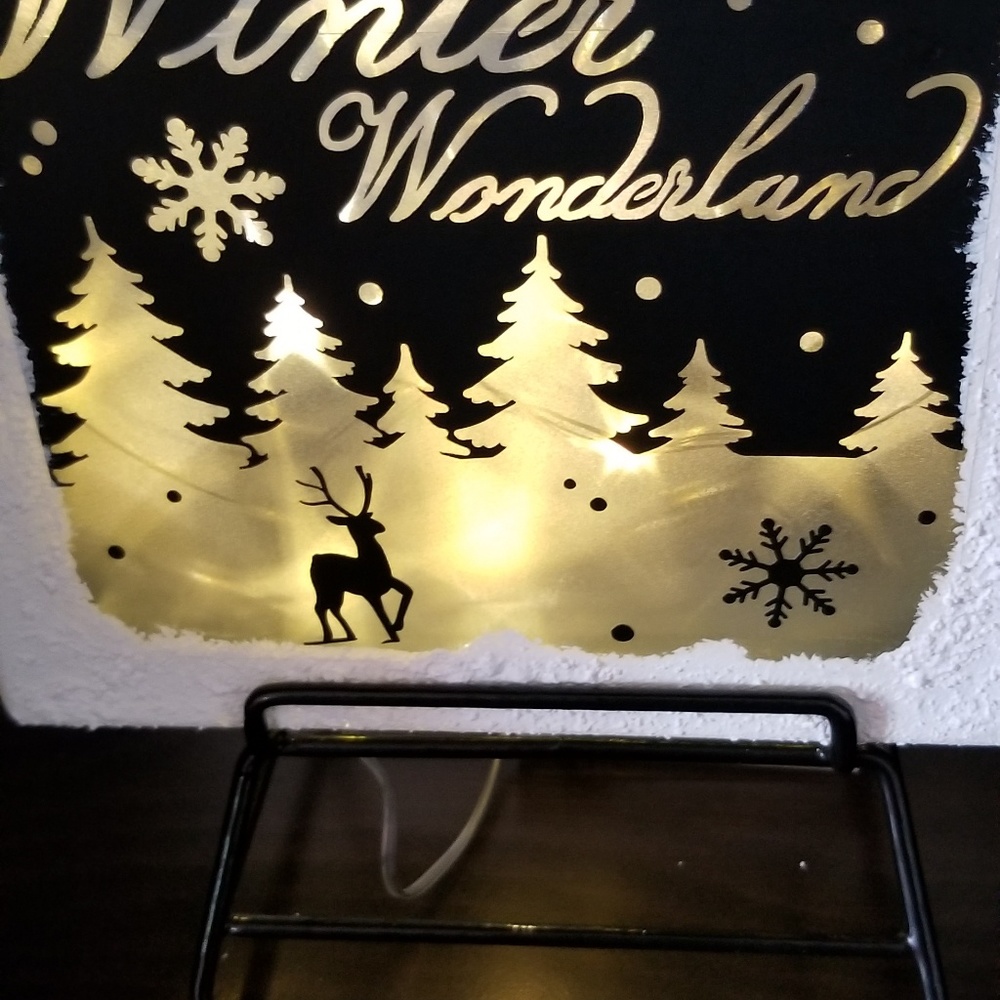 Lighted Christmas  blocks